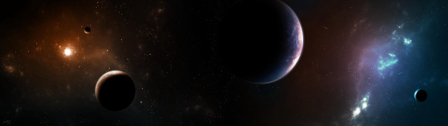 Planets in the sky stars #2 free wallpaper for desktop - medium preview image