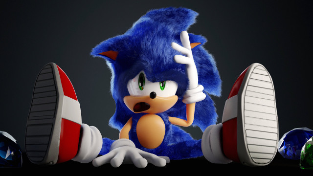 Sonic characters toys furry 3d free wallpaper for desktop - medium preview image