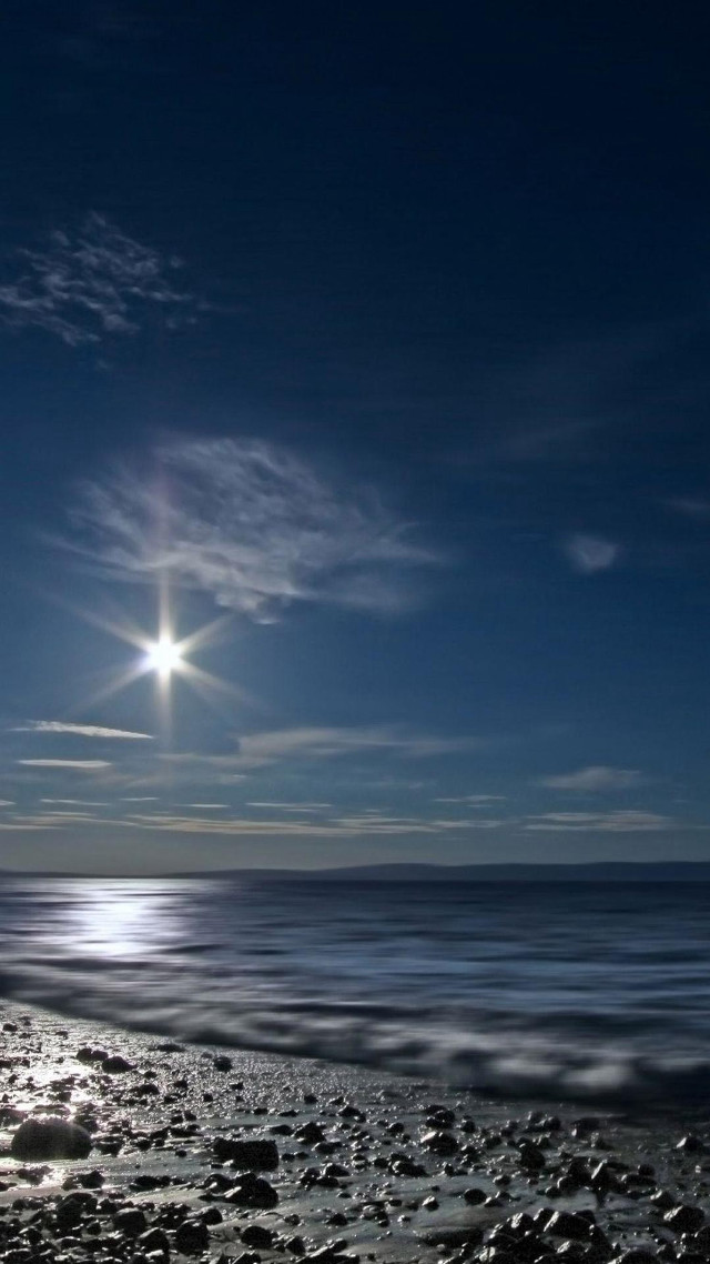 Beach surfboard sand sun water free wallpaper for mobile - medium preview image