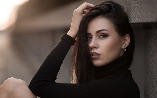 Elina karimova long hair wall free wallpaper for desktop - medium preview image