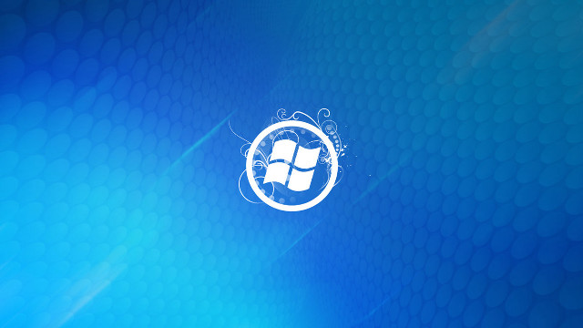 Blue background white logo honeycomb free wallpaper for desktop - medium preview image