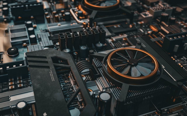 Motherboard clock tower cityscape bridge free wallpaper for desktop - medium preview image