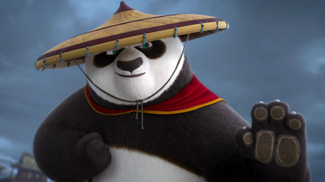 Panda sombrero waving ambient occlusion free wallpaper for desktop - medium preview image