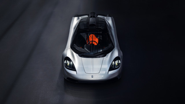 Silver sports car red seat free wallpaper for desktop - medium preview image