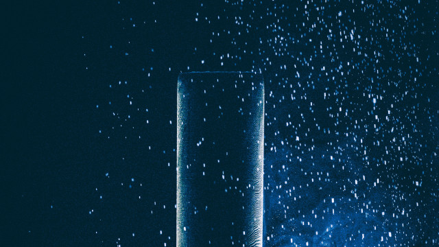 Water glass night sky blue free wallpaper for desktop - medium preview image