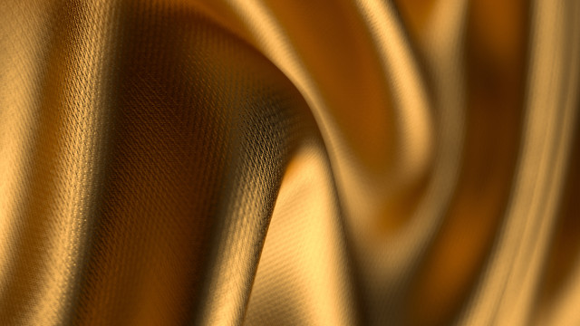 Gold textured cloth generative raytraced free wallpaper for desktop - medium preview image