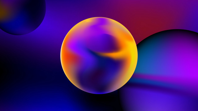 Colorful bubbles blue purple beeple free wallpaper for desktop - medium preview image