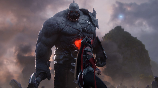 Man suit helmet demon clouds #2 free wallpaper for desktop - medium preview image