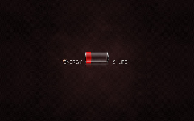 Red battery energy life red free wallpaper for desktop - medium preview image