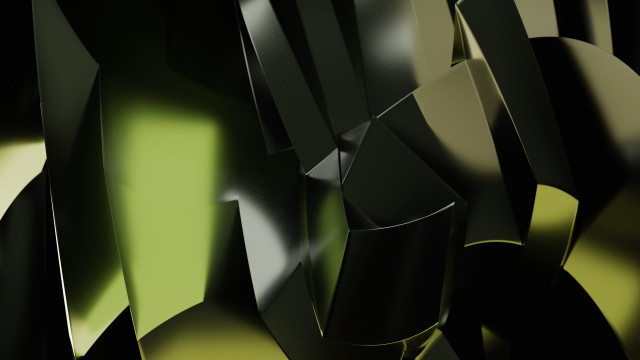 Large abstract art green black free wallpaper for desktop - medium preview image