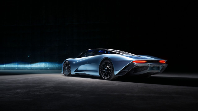 Blue stadium spotlight military car free wallpaper for desktop - medium preview image