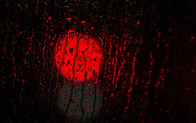 Red light rain window water free wallpaper for desktop - medium preview image