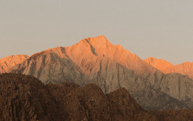 Plane mountain sunset foreground flare free wallpaper for desktop - medium preview image