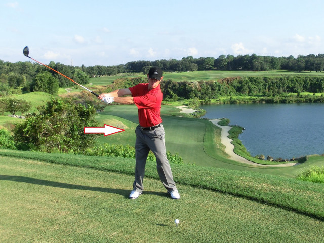 Golf man swing lake precisionism free wallpaper for desktop - medium preview image