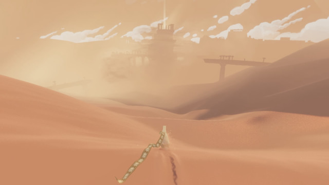 Desert building clouds metal pole free wallpaper for desktop - medium preview image