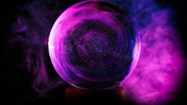 Purple hologram arcane astronaut moon free wallpaper for desktop - medium preview image