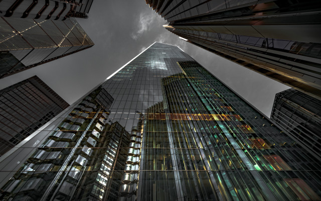 Tall building cityscape bridge skyline free wallpaper for desktop - medium preview image