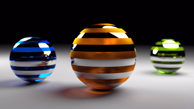 Three colorful striped eggs table free wallpaper for desktop - medium preview image