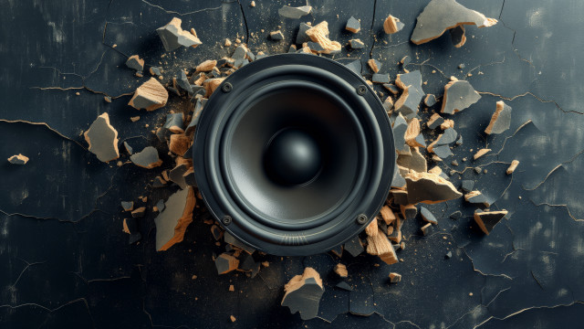 Speaker glass table autodestructive astronaut free wallpaper for desktop - medium preview image