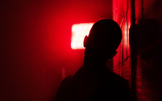 Dark room red light torii free wallpaper for desktop - medium preview image