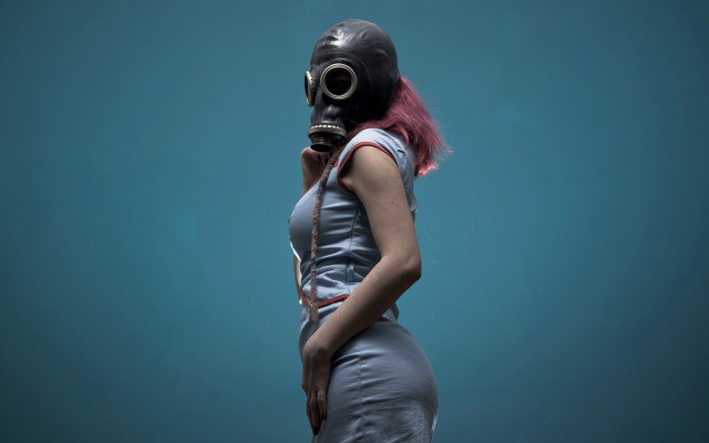 Gas mask dress cigarette elsa free wallpaper for desktop - medium preview image