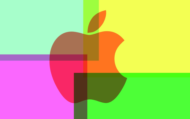 Colorful apple background squares triadic free wallpaper for desktop - medium preview image