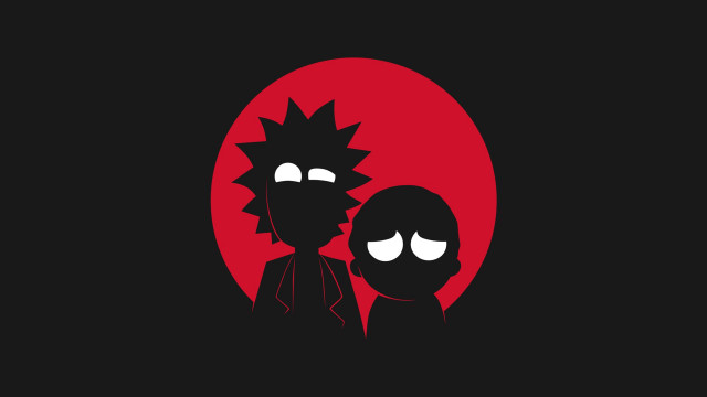 Couple cartoon characters red sun free wallpaper for desktop - medium preview image