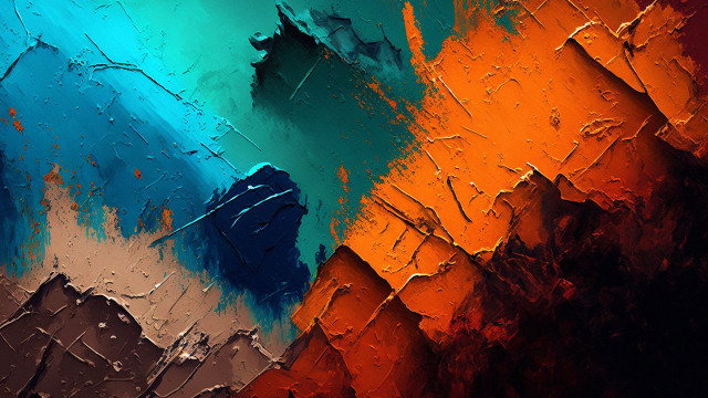 Colorful abstract burning blood fire free wallpaper for desktop - medium preview image