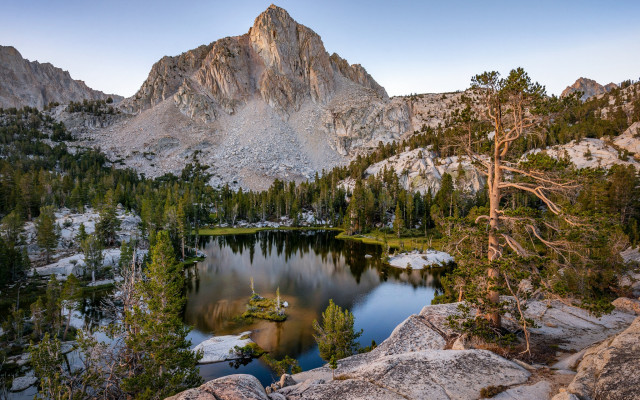 Mountain lake forest sky water #4 free wallpaper for desktop - medium preview image