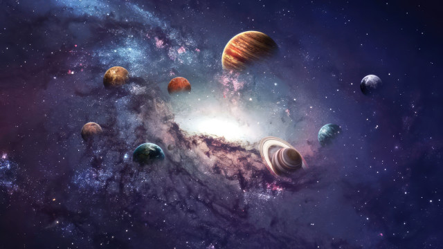 Planets star sky bright light free wallpaper for desktop - medium preview image