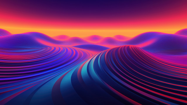 Wave light colors dark red free wallpaper for desktop - medium preview image