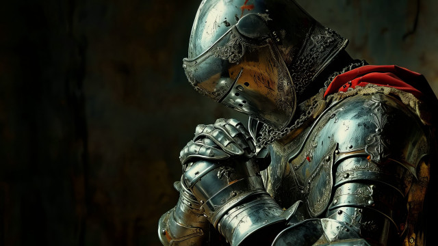 Medieval gothic armor man breastplate free wallpaper for desktop - medium preview image