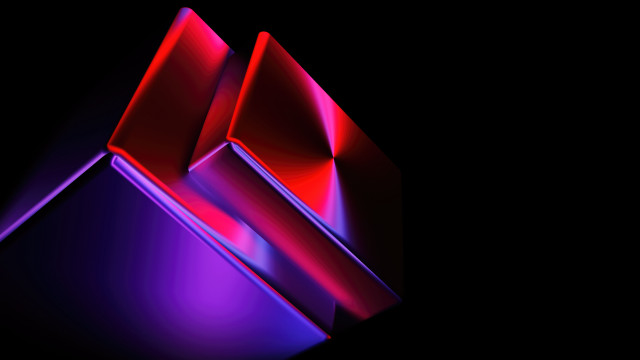 Red purple object cinema4d raytraced free wallpaper for desktop - medium preview image