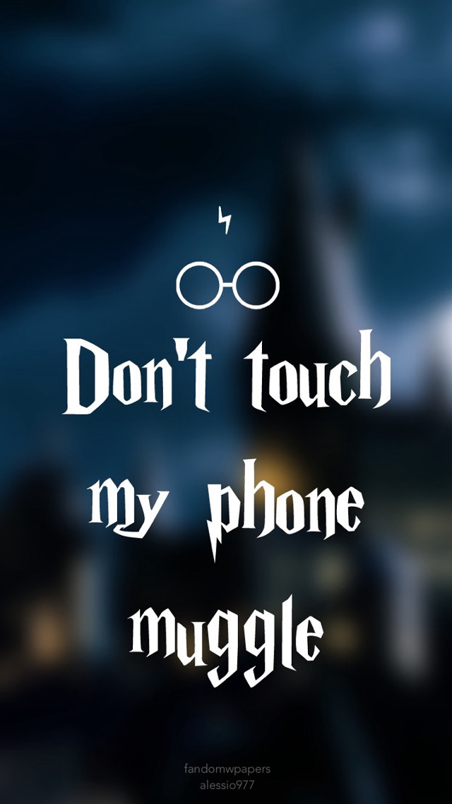 Harry potter quote blurry background free wallpaper for mobile - medium preview image