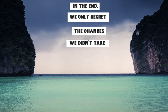 Beach quote in the end free wallpaper for desktop - medium preview image