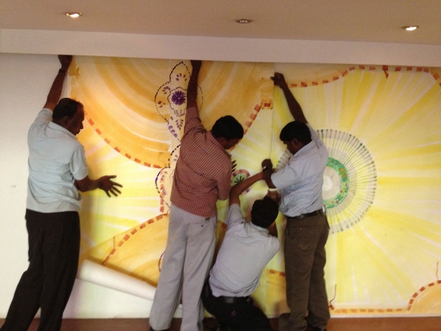 Men painting wall hands air free wallpaper for desktop - medium preview image