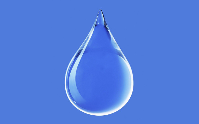 Water drop blue sky cloud free wallpaper for desktop - medium preview image