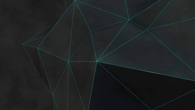 Black green abstract lines shapes free wallpaper for desktop - medium preview image