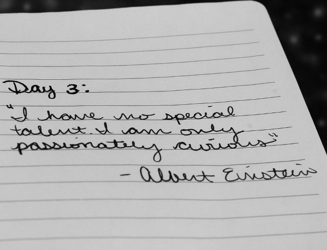 Note quote creativity evelyn greyscale free wallpaper for desktop - medium preview image