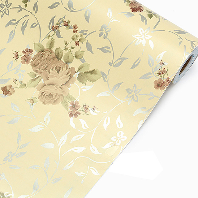 Yellow floral wallpaper white background free wallpaper for tablet - medium preview image