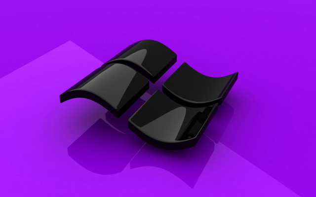 Black object purple background shadow free wallpaper for desktop - medium preview image