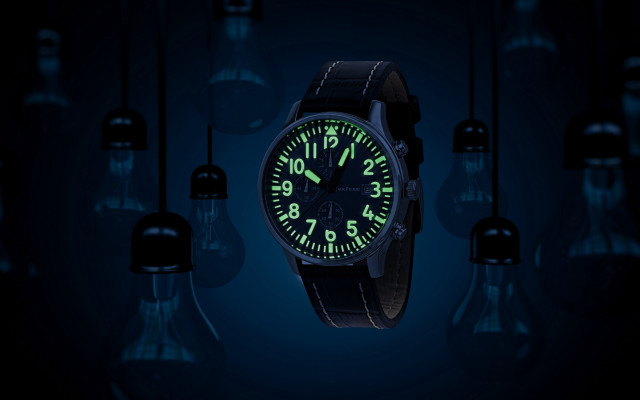 Watch green glow dark room free wallpaper for desktop - medium preview image