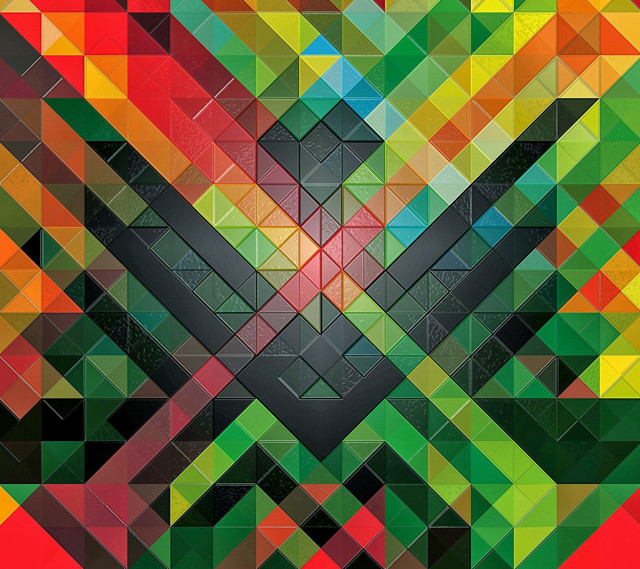 Colorful abstract background geometric design free wallpaper for tablet - medium preview image
