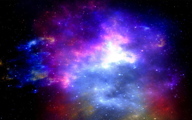 Colorful space stars blue purple #2 free wallpaper for desktop - medium preview image