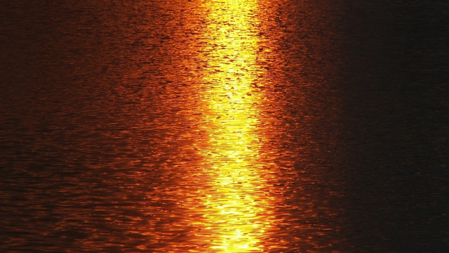 Large water yellow reflection boat free wallpaper for desktop - medium preview image