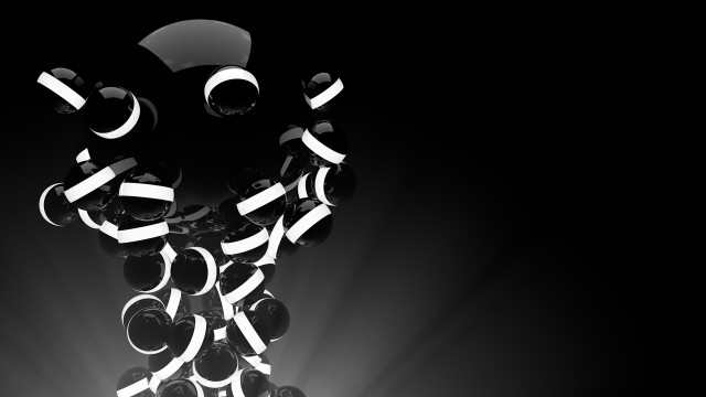Black white vase light side free wallpaper for desktop - medium preview image