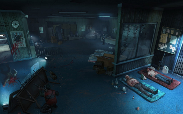 Mattresses clock man laying room free wallpaper for desktop - medium preview image