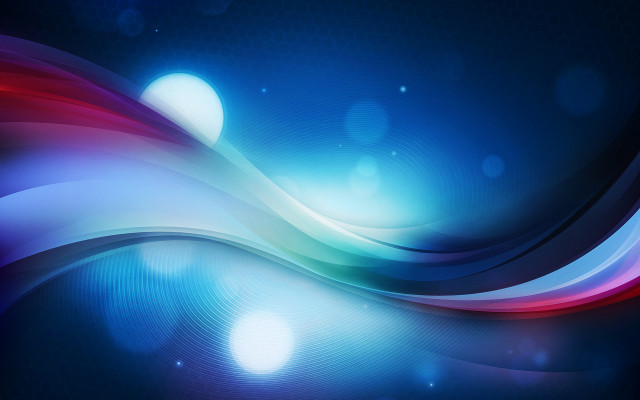 Blue red abstract circle wave free wallpaper for desktop - medium preview image
