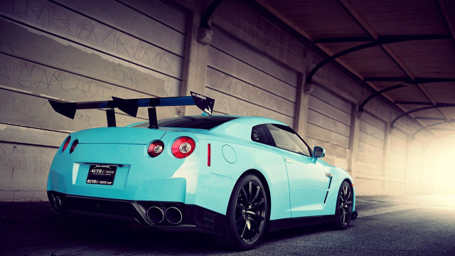 Blue sports car garage light #5 free wallpaper for desktop - medium preview image
