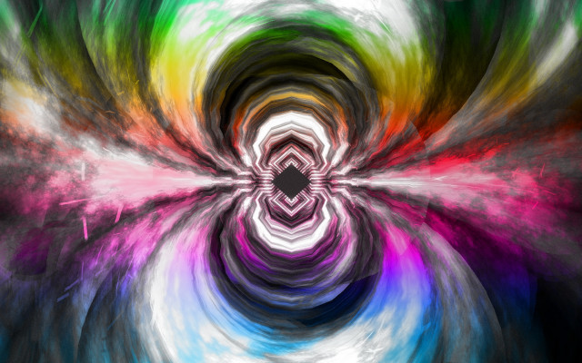 Colorful abstract spiral blackhole glow free wallpaper for desktop - medium preview image
